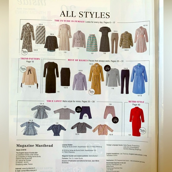 UK Burda Style Magazine Issue 02/2019. - Picture 2 of 4